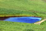 Pond, Reservoir, Lake, fence, Trees, Grass Field, Hills, water, NPND04_034