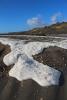 Foam from the Pacific Ocean, Beach, sand, Russian River mouth, Sonoma County, NPND04_264