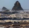 Pacific Ocean waves, Russian River mouth, Sonoma County, NPND04_272