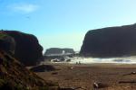 Goat Rock, beach, waves, sand, Arch Rock, NPND04_280