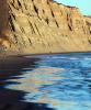 Water, ocean, cliffs, beach, wet sand, texture, coast, coastal, shore, shoreline, reflection, fractal pattern, Drakes Bay, NPND05_113