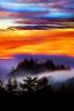 Coastal Fog, sunset, clouds, Paintography