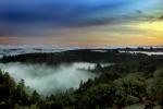Coastal Fog, sunset, clouds, NPND05_190