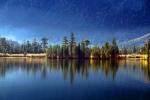 Grant Lake, Reflections, Mountains, Trees, Autumn, June Lake Loop, NPND06_213