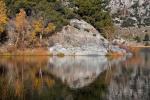 Reflecting Rock, Boulder, June Lake, Loop, Reflections, Mountains, Trees, Autumn