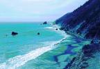 Beach, Sand, Waves, Rocks, Coastline, coastal, coast, shoreline, seaside, Pacific Ocean, NPNPCD0655_093B