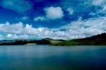 Nicasio Reservoir, lake, water, Marin County, Hills, trees, clouds, NPNV02P12_12.1265