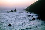 Sunset, Pacific Ocean, rocks, coastal, coast, shoreline, coastline, rock Islands, NPNV06P11_13