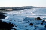 Pacific Ocean, Waves, shoreline, coast, coastal, hills, NPNV08P13_02