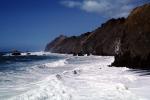 Pacific Ocean, Beach, Waves, Rocks, Cliffs, Point Bonita, Marin County, NPNV09P14_10