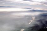 Crystal Springs Reservoir, San Andreas Fault line, Fog, Haze, northern Santa Cruz Mountains, San Mateo County, rift valley, lake, water