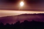 Sun, Fog, Hills, Mountains, Mount Tamalpais