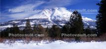 Mount Shasta in the Snow, Volcano, Panorama, NPNV16P02_03B