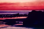 Coastline, shoreline, ocean, beach, sunset in the smoke from a fire, NPSV01P03_09