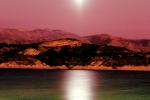 Moon Reflecting over San Marcos Pass, Santa Barbara County, mountains, hills, NPSV01P04_13