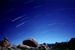 Rocks, Stone, Boulders, spinning stars, night sky, NPSV01P10_17