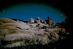 Rock Garden in the Moonlight, Stone, Boulders, stars, night sky, NPSV01P11_06