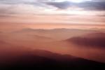 smoggy valleys, clouds, mist