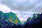 El Capitan, Bridal Veil Falls, Three Sisters, Waterfall, Granite Cliff, NPYPCD0661_003B