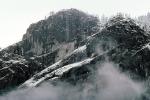 Granite Cliff, fog, snow, ice, cold