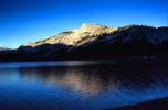 Lake, Mountain, water, Sunset, Tranquility