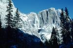 Yosemite Falls in the middle of winter, Waterfall, Winter, Granite Cliff, NPYV01P14_06