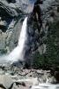 lower Yosemite Falls, Waterfall, Granite Cliff, NPYV02P13_09