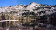 Water, Reflection, Tenaya Lake, mountains, rock