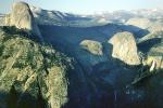 Half Dome, valley, waterfall