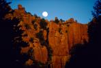 Moon over a rock cliff, NSAV01P10_14.2569