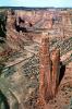 Rio de Chelley, Spider Rock, cliffs, geologic feature, sandstone spire, NSAV04P02_05