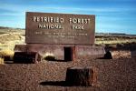 sign, signage, post, Petrified Forest National Park
