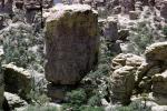 Huge Boulder, Chiricahua National Monument, Cochise County, southeast Arizona, Desert