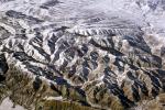 snowy dusty mountains on the fractal patterns, Rocky Mountains, NSCV03P02_12