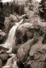 Waterfall, Mountain, Forest, Trees, Woodland, Rocky Mountains, NSCV03P09_19B