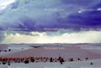 White Sands National Monument, New Mexico, Dark Clouds, NSMV02P04_05