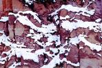 Bandelier National Monument, Snowy Rocky Texture