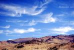 Whispy Clouds over a Barren Landscape, hills, mountains, NSNV02P02_15