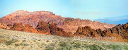 Red Rock Canyon National Conservation Area, (RRCNCA), Mojave Desert, Panorama, NSNV02P11_12B