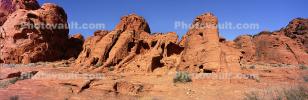 Rocks in Repose, Valley of Fire State Park, Mojave Desert, Panorama, Dirt, soil, NSNV02P13_02