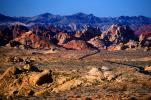 Scragly Landscape, Mountains, Rocks, Valley of Fire State Park, Mojave Desert, Dirt, soil, NSNV02P13_16