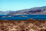 Lake Mead, mountains, barren landscape, water, mountains, hills