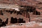 Sandstone Cliffs, stratum, strata, layered, sedimentary rock, chimneys, knobs, HooDoo, Spire, Sandstone, NSUV02P09_13