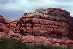 Sandstone Cliff, trees, stratum, strata, layered, sedimentary rock, stratified layers, geology, geological formations, NSUV03P10_06