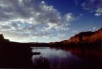 Sunset, clouds, Colorado River