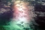 Great Salt Lake, Clouds, Chromatic sun, water