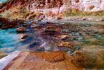Virgin River, stones, Rocks, Sandstone Cliffs, clear water, NSUV05P02_01.2571