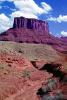 Mesa, clouds, Cliffs, stone, geologic feature, Castle Valley, east of Moab, gully, gulch