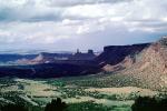 Mesa, Mountains, knob, Castleton Tower, cumulus clouds, Castle Valley, east of Moab, geologic feature, butte, NSUV06P04_10