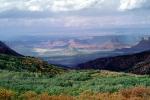 Mountains, clouds, forest, Castle Valley, east of Moab